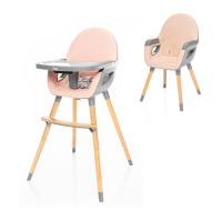 Jídelní židlička ZOPA DOLCE 2 Blush Pink/Grey