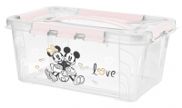 KEEEPER Domáci úložný box malý "Mickey & Minnie" Pastel Pink