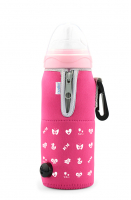 NUVITA Cestovný ohrievač fľaše so zipsom Pink